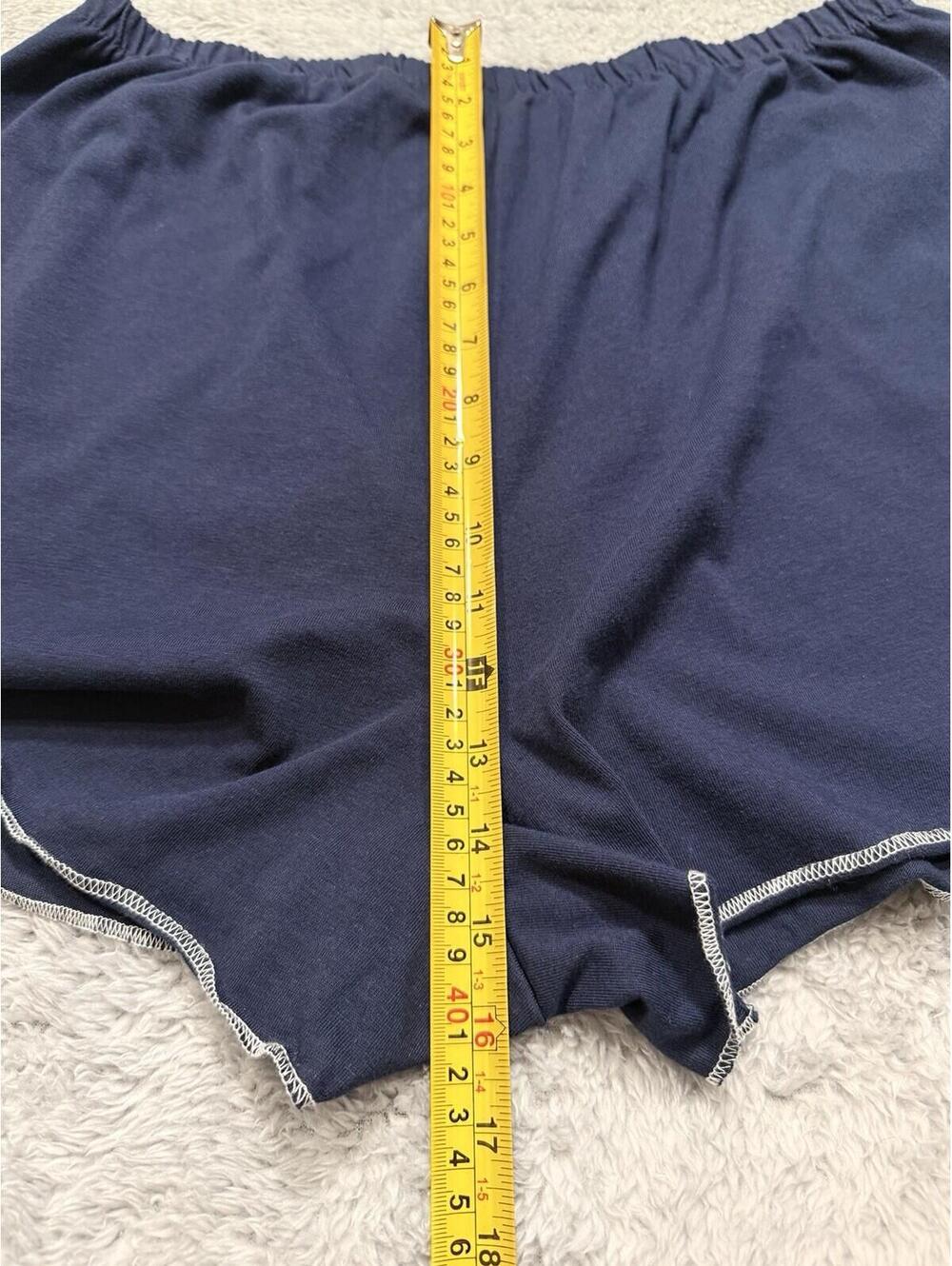 Women's AC/DC Pull-On Pocket Graphic Shorts - Navy Blue 1X - Picture 6 of 9